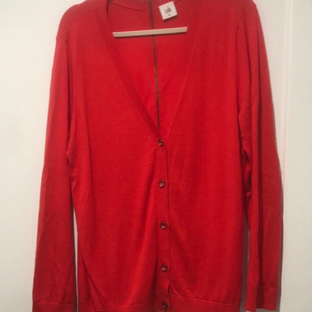 CAbi Red Cardigan Sweater
